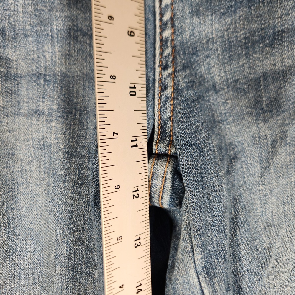 Judy Blue Straight Jeans Womens 9/29 Blue Excellent Distressed High Rise - Picture 3 of 14